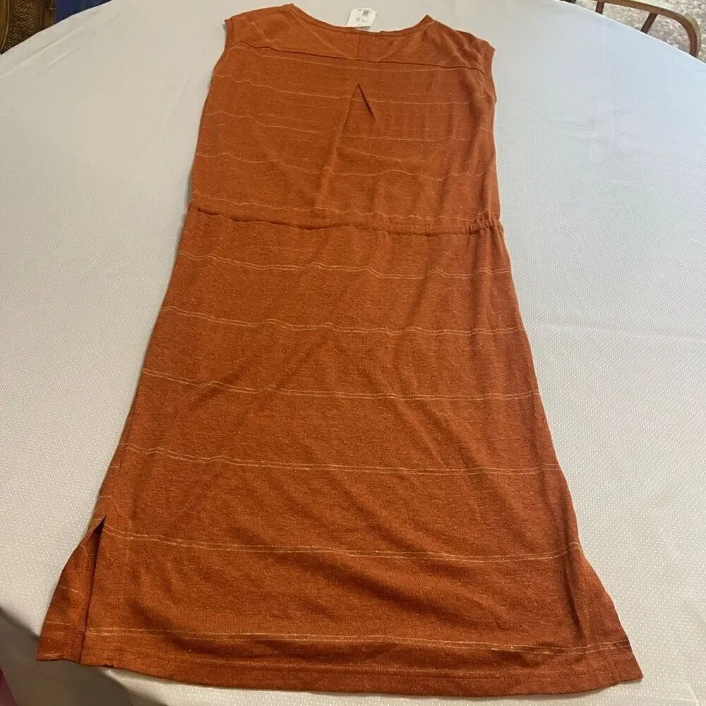 prAna Women's Cedar Heather Stripe Caris Cozy Up Dress size Small New - Picture 5 of 6